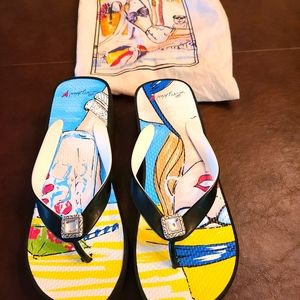 Brighton Wedge flip flop